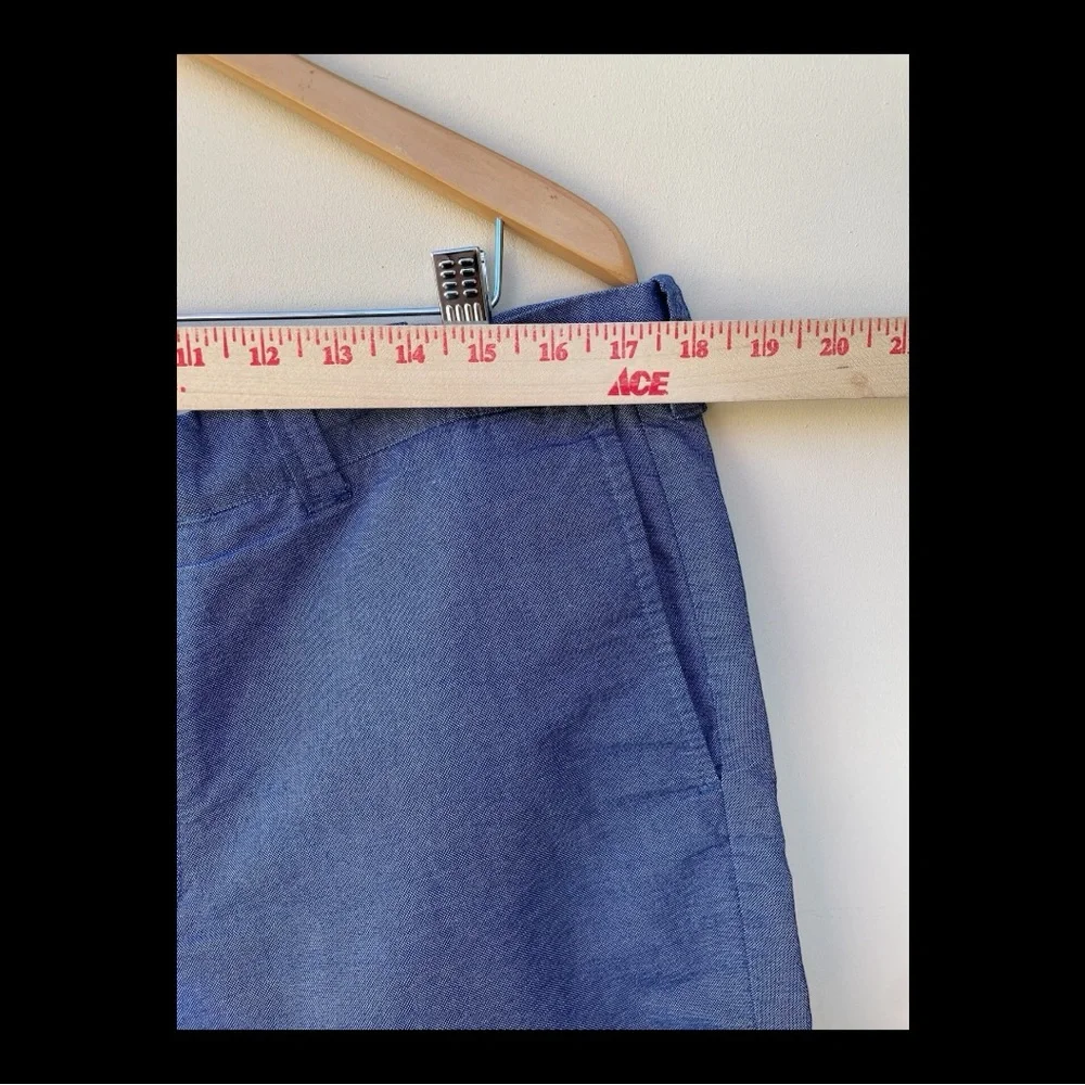 J.Crew Gramercy Blue Chino Casual Shorts - Size 36W